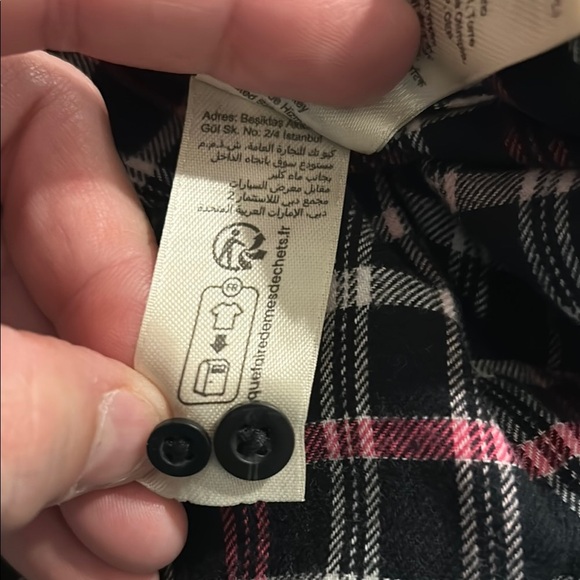 Good Threads Plaid Button-Up Shirt - Black and Pink - Picture 7 of 7